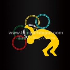 Rio Olympic Rhinestone Transfer